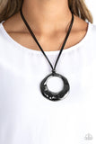 Tectonic Treasure - Black Paparazzi Necklace