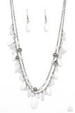 Flirty Flood - White Paparazzi Necklace