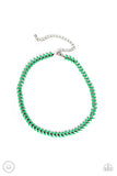 Grecian Grace - Green Paparazzi Wreath like Necklace