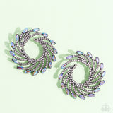 Firework Fanfare - Multi Paparazzi Large Earrings