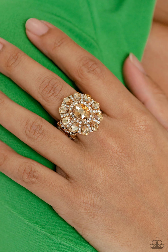 GLIMMER and Spice - Gold Paparazzi  - Ring
