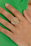 GLIMMER and Spice - Gold Paparazzi  - Ring