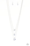 Lustrous Layers - White Paparazzi Necklace
