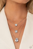 Lustrous Layers - White Paparazzi Necklace