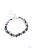 Emerald Ensemble - Multi Paparazzi Emerald Cut Gem Bracelet