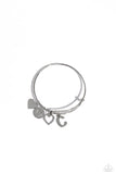 Making It INITIAL - Silver - "C" Paparazzi Charm Bracelet Bangle Like