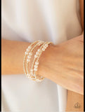 Hollywood Hospitality - Gold  and Pearl’s Paparazzi Bracelet