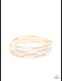 Hollywood Hospitality - Gold  and Pearl’s Paparazzi Bracelet